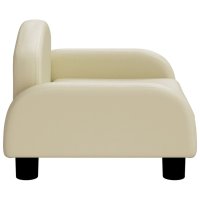 vidaXL Kindersofa Creme 50x40x30 cm Kunstleder