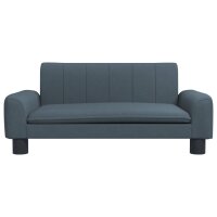 vidaXL Kindersofa Dunkelgrau 70x45x30 cm Stoff