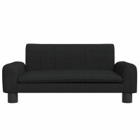 vidaXL Kindersofa Schwarz 70x45x30 cm Stoff