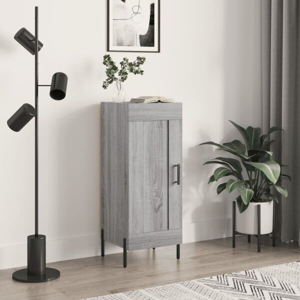 vidaXL Sideboard Grau Sonoma 34,5x34x90 cm Holzwerkstoff