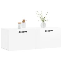 vidaXL Wandschrank Hochglanz-Wei&szlig; 100x36,5x35 cm Holzwerkstoff