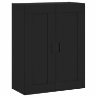 vidaXL Wandschrank Schwarz 69,5x34x90 cm Holzwerkstoff