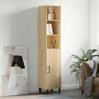 vidaXL Highboard Sonoma-Eiche 34,5x34x180 cm Holzwerkstoff