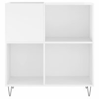 vidaXL Plattenschrank Hochglanz-Wei&szlig; 84,5x38x89 cm Holzwerkstoff