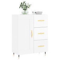 vidaXL Sideboard Hochglanz-Wei&szlig; 69,5x34x90 cm Holzwerkstoff