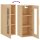 vidaXL Wandschrank Sonoma-Eiche 34,5x34x90 cm