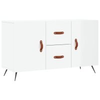 vidaXL Sideboard Hochglanz-Wei&szlig; 100x36x60 cm Holzwerkstoff