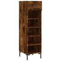 vidaXL Schuhschrank R&auml;uchereiche 30x35x105 cm Holzwerkstoff