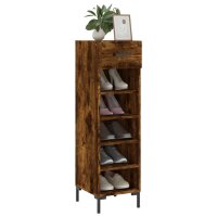 vidaXL Schuhschrank R&auml;uchereiche 30x35x105 cm Holzwerkstoff