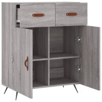 vidaXL Sideboard Grau Sonoma 69,5x34x90 cm Holzwerkstoff