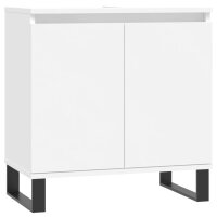 vidaXL Badezimmerschrank Weiß 58x33x60 cm...