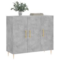 vidaXL Sideboard Betongrau 90x34x80 cm Holzwerkstoff