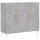 vidaXL Sideboard Betongrau 90x34x80 cm Holzwerkstoff