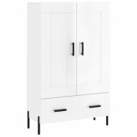 vidaXL Highboard Hochglanz-Weiß 69,5x31x115 cm...