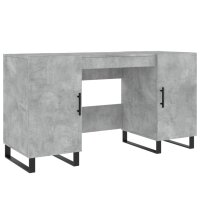 vidaXL Schreibtisch Betongrau 140x50x75 cm Holzwerkstoff