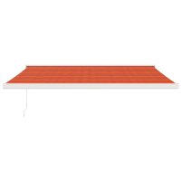 vidaXL Gelenkarmmarkise Orange und Braun 4,5x3 m Stoff und Aluminium