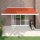 vidaXL Gelenkarmmarkise Orange und Braun 4,5x3 m Stoff und Aluminium