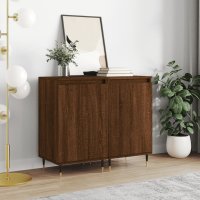 vidaXL Sideboards 2 Stk. Braun Eichen-Optik 40x35x70 cm...
