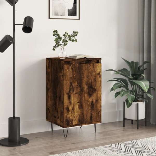 vidaXL Sideboard Räuchereiche 40x35x70 cm Holzwerkstoff