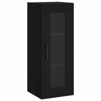 vidaXL Wandschrank Schwarz 34,5x34x90 cm