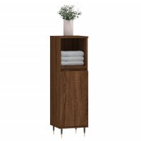 vidaXL Badschrank Braun Eichen-Optik 30x30x100 cm Holzwerkstoff