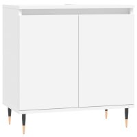 vidaXL Badezimmerschrank Weiß 58x33x60 cm Holzwerkstoff