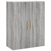 vidaXL Wandschrank Grau Sonoma 69,5x34x90 cm