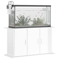 vidaXL Aquariumst&auml;nder Hochglanz-Wei&szlig; 101x41x58 cm Holzwerkstoff