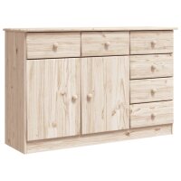 vidaXL Sideboard ALTA 112x35x73 cm Massivholz Kiefer