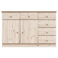 vidaXL Sideboard ALTA 112x35x73 cm Massivholz Kiefer