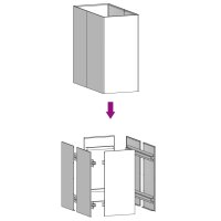 vidaXL Pflanzk&uuml;bel 40x80x80 cm Cortenstahl