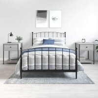 vidaXL Nachttische 2 Stk. Grau Sonoma 44x45x58 cm...