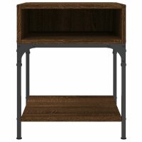 vidaXL Nachttische 2 Stk. Braun Eichen-Optik 40x41x50 cm Holzwerkstoff