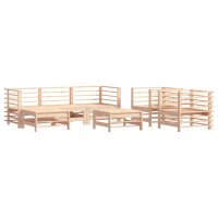 vidaXL 7-tlg. Garten-Lounge-Set mit Kissen Massivholz