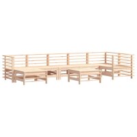 vidaXL 8-tlg. Garten-Lounge-Set mit Kissen Massivholz