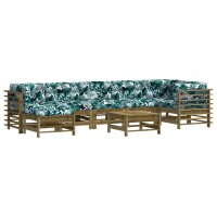 vidaXL 8-tlg. Garten-Lounge-Set mit Kissen Impr&auml;gniertes Kiefernholz