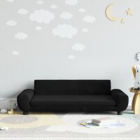 vidaXL Kindersofa Schwarz 100x54x33 cm Samt