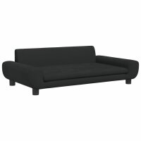 vidaXL Kindersofa Schwarz 100x54x33 cm Samt