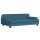 vidaXL Kindersofa Blau 90x53x30 cm Samt