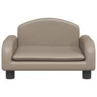 vidaXL Kindersofa Cappuccino-Braun 50x40x30 cm Kunstleder