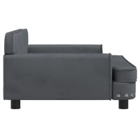 vidaXL Kindersofa Dunkelgrau 90x53x30 cm Samt