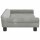 vidaXL Kindersofa Hellgrau 100x50x26 cm Samt