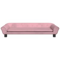 vidaXL Kindersofa Rosa 100x50x26 cm Samt