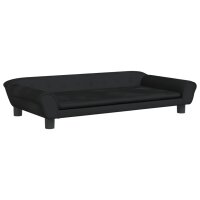 vidaXL Kindersofa Schwarz 100x50x26 cm Samt