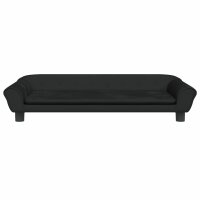 vidaXL Kindersofa Schwarz 100x50x26 cm Samt