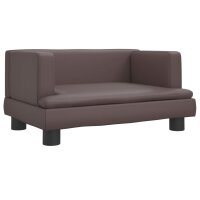 vidaXL Kindersofa Braun 60x40x30 cm Kunstleder