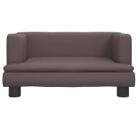 vidaXL Kindersofa Braun 60x40x30 cm Kunstleder