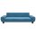 vidaXL Kindersofa Blau 100x54x33 cm Samt