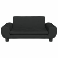 vidaXL Kindersofa Schwarz 70x45x33 cm Samt