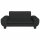 vidaXL Kindersofa Schwarz 70x45x33 cm Samt